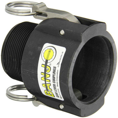Banjo 200B | 2" Female Coupler X 2" Male - Thread, Poly