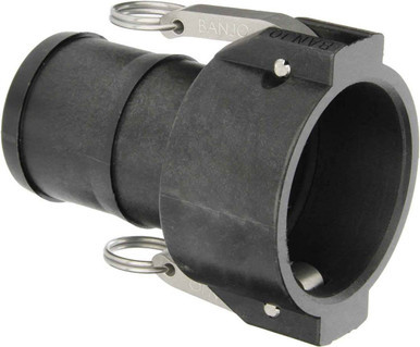 Banjo 300C | 3" Female Coupler X 3" Hose Barb - Poly