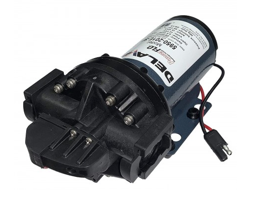 Delavan 5950-201-E | 5.0 GPM, 60 PSI, 12V Diaphragm Pump, 1/2" Ports