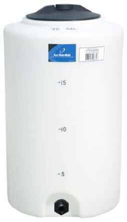 20 Gallon Plastic Vertical Storage Tank