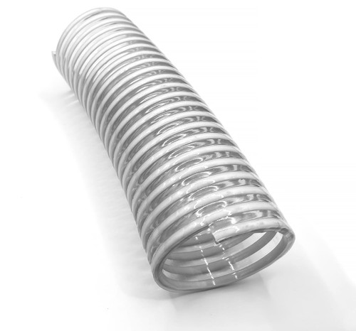 HO200PVC | 2” White spiral suction hose, 100’ roll