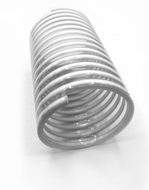 HO300PVC | 3” White spiral suction hose, 100’ roll