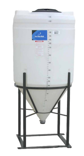 110 Gallon Inductor Full Drain Cone Bottom Tank w/ Stand