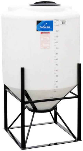150 Gallon Cone Bottom Tank w/ Stand