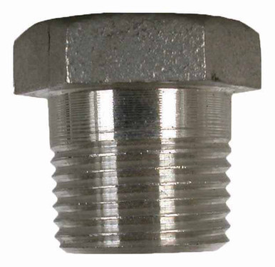 Stainless Steel Pipe Hex Plug Fitting - 1" MPT