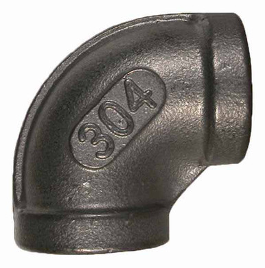 Stainless Steel Pipe Elbow Fitting - 3/8" FPT x 3/8" FPT
