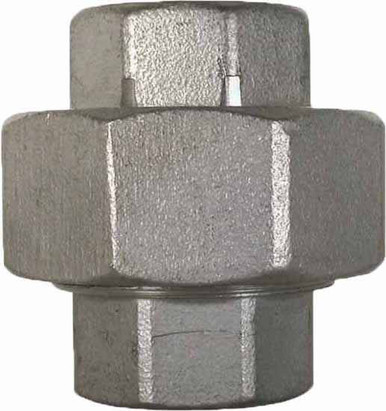 Stainless Steel Pipe Union Fitting - 1/2" FPT x 1/2" FPT