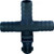 TeeJet 18640-113-540-NYB | 1/2 Hose Barb, 1 Outlet QJ100 single nozzle body, cross