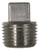 Stainless Steel Pipe Square Head Plug Fitting - 1 1/2" MPT