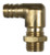 Brass Hose Barb 90° Elbow Fitting - 1/2" Hose Barb x 11/16" MPS