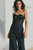 Black Structured Bustier Top – Elegant Corset Style Top for Evening and Tailored Looks