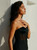 Black Structured Bustier Top