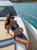 Blue Triangle Bikini Set with Side Tie Bottoms – Minimal Two-Piece Swimwear