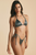 Triangle Bikini Set with Side Tie Bottoms in Silver Blue – Minimal Boutique Swimwear