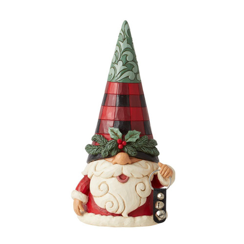 22cm Jim Shore Highland Glen Gnome with Bells - Festive Christmas Decor 22cm Jim Shore Highland Glen Gnome with Bells - Festive Christmas Decor