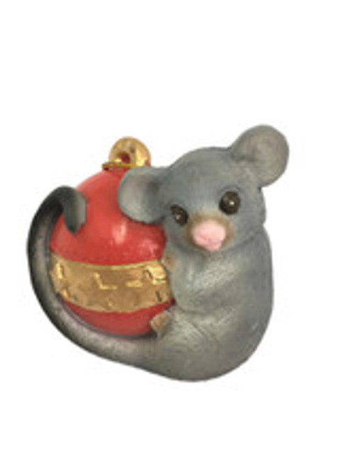 8-10cm Possum on Bauble Resin Ornament - Festive Aussie Christmas Decor 8-10cm Possum on Bauble Resin Ornament - Festive Aussie Christmas Decor