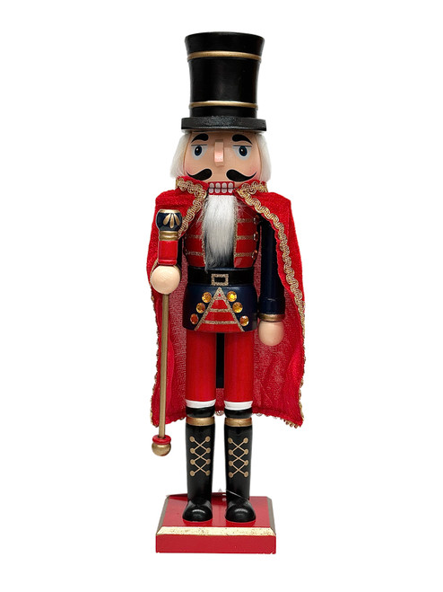 38cm Top Hat Wood Nutcracker - Festive Christmas Decor 38cm Top Hat Wood Nutcracker - Festive Christmas Decor