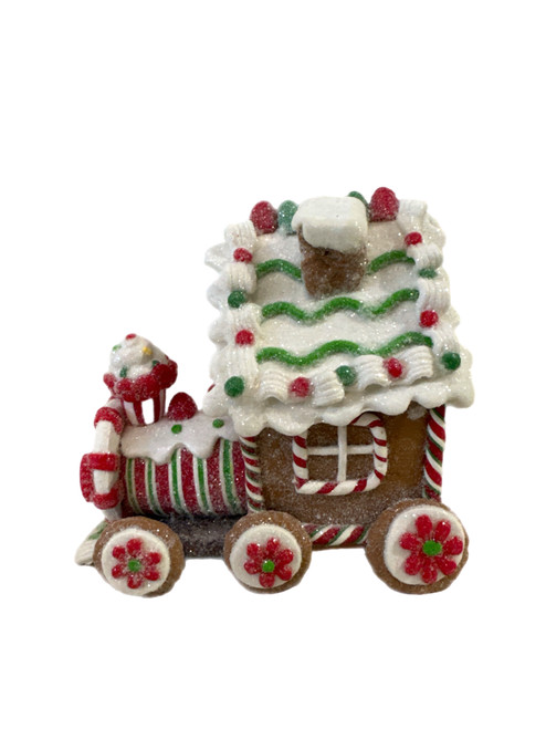 15x5x14cm Gingerbread Choo Choo Locomotive - Christmas Holiday Ornament 15x5x14cm Gingerbread Choo Choo Locomotive - Christmas Holiday Ornament