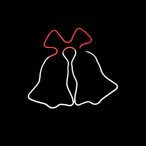 LED Neon Jingle Bells Silhouette LED Neon Jingle Bells Silhouette