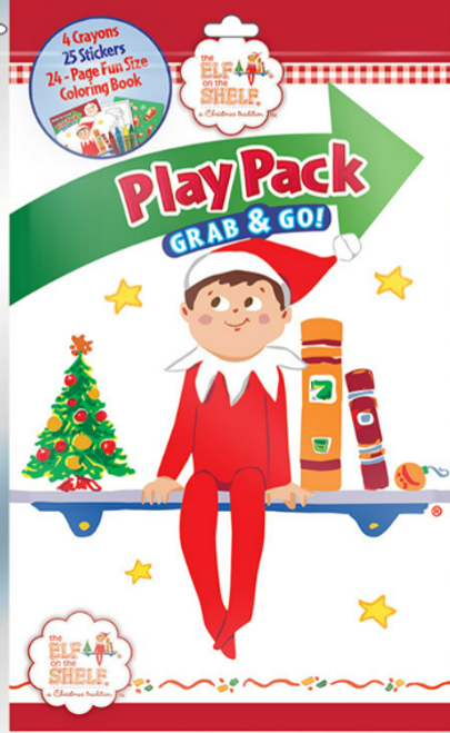 Elf on the Shelf Large Play Pack with Crayons & Stickers - Christmas Activity Elf on the Shelf Large Play Pack with Crayons & Stickers - Christmas Activity