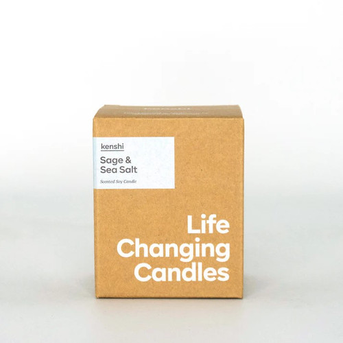 220g Kenshi Sage & Sea Salt Candle - 35hr Festive Christmas Glow 220g Kenshi Sage & Sea Salt Candle - 35hr Festive Christmas Glow