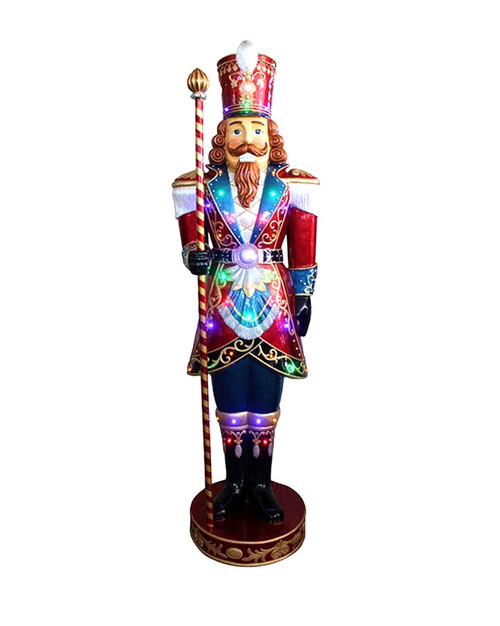 Royal Soldier LED Nutcracker with Music 183cm Christmas Holiday Decor Royal Soldier LED Nutcracker with Music 183cm Christmas Holiday Decor