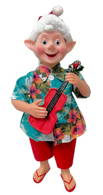30cm Summer Elf with Ukulele - Unique Christmas Holiday Decor 30cm Summer Elf with Ukulele - Unique Christmas Holiday Decor