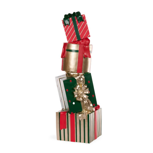 72cm Traditional Present Stack - Festive Christmas Decor 72cm Traditional Present Stack - Festive Christmas Decor