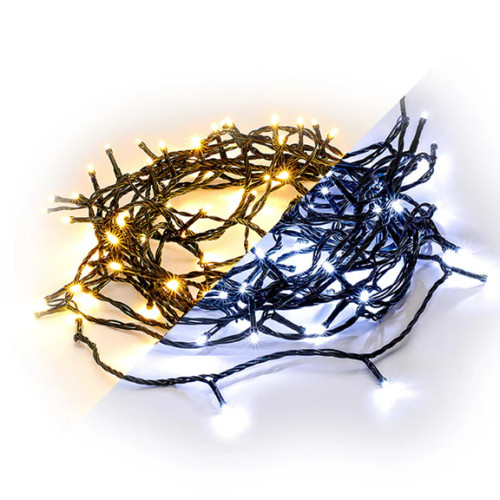 420 LED Dual Color Connectable String Lights - Warm/Bright White Christmas Lights 420 LED Dual Color Connectable String Lights - Warm/Bright White Christmas Lights