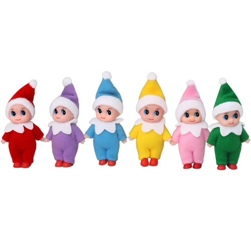 Cute Baby Elf Christmas Ornament - 9cm 6 Colors Available Cute Baby Elf Christmas Ornament - 9cm 6 Colors Available
