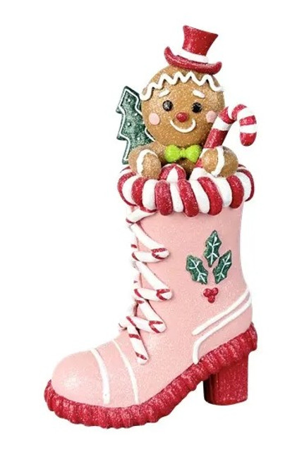 Gingerbread Pink/Red Boot - 23cm Gingerbread Pink/Red Boot - 23cm