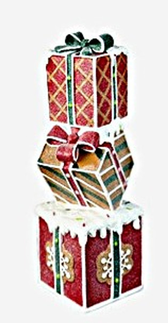 Gingerbread Toyland Gift Tower - 36cm Gingerbread Toyland Gift Tower - 36cm