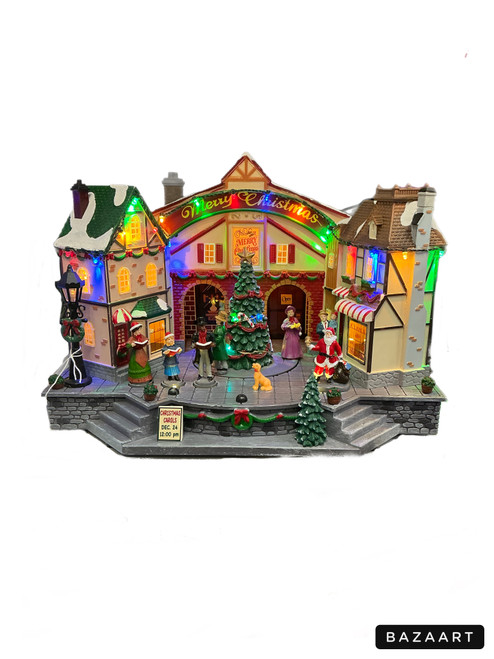 Christmas Town Carollers Village - Music, Lights & Movement - 38*28cm Christmas Town Carollers Village - Music, Lights & Movement - 38*28cm
