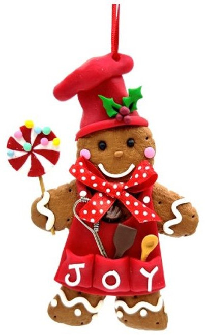 12.7cm Gingerbread Candy Cane Boy Ornament - Sugar-Coated Christmas Decor 12.7cm Gingerbread Candy Cane Boy Ornament - Sugar-Coated Christmas Decor