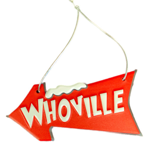 15cm "Whoville" Grinch Metal Tree Hanger - Signpost Christmas Ornament Decor 15cm "Whoville" Grinch Metal Tree Hanger - Signpost Christmas Ornament Decor