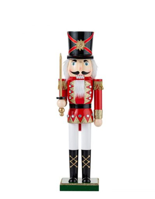 Top Hat Wooden Nutcracker 38cm Christmas Holiday Decor Top Hat Wooden Nutcracker 38cm Christmas Holiday Decor