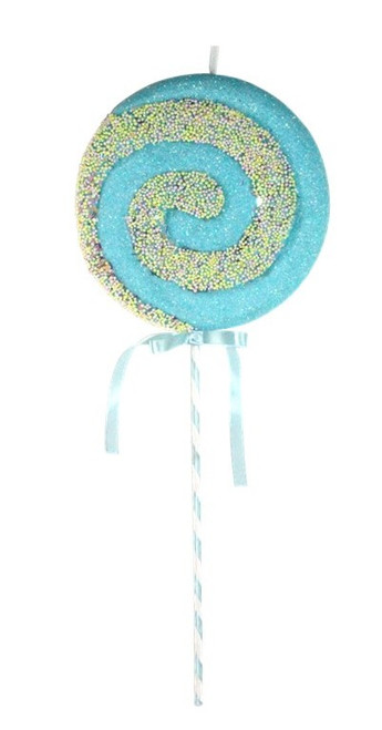 50cm Pastel Blue Candy Foam Lollipop - Festive Christmas Decor 50cm Pastel Blue Candy Foam Lollipop - Festive Christmas Decor