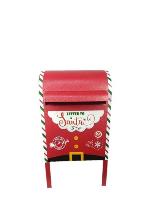 Santa's Mail Box - 28x27x52cm Metal Christmas Decor Santa's Mail Box - 28x27x52cm Metal Christmas Decor