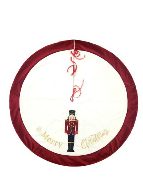 120cm Nutcracker Tree Skirt - Festive Christmas Decor 120cm Nutcracker Tree Skirt - Festive Christmas Decor