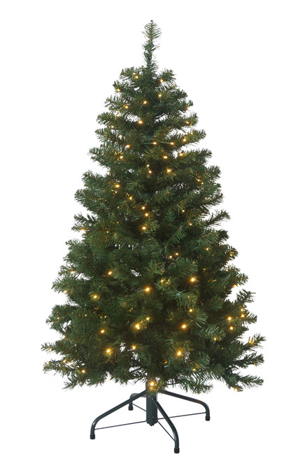 4.5ft Slim Green Pine Christmas Tree with Lights 4.5ft Slim Green Pine Christmas Tree with Lights