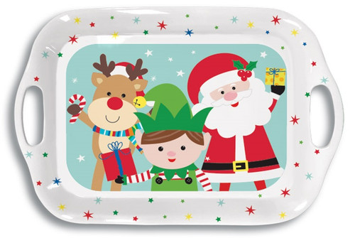 XMAS MELAMINE KIDS TRAY SET - 3 PIECES - BOXED LARGE XMAS MELAMINE KIDS TRAY SET - 3 PIECES - BOXED LARGE