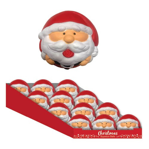 XMAS SQUEEZE BALL - ASSORTED XMAS SQUEEZE BALL - ASSORTED