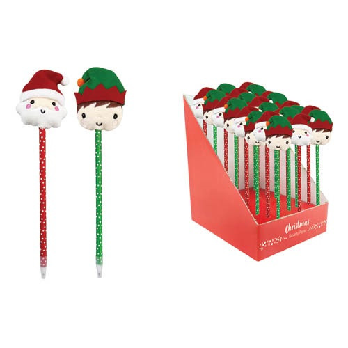 XMAS PEN - CHARACTER HEADS XMAS PEN - CHARACTER HEADS