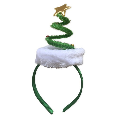 XMAS HEADBAND - WITH SPIRAL TREE XMAS HEADBAND - WITH SPIRAL TREE