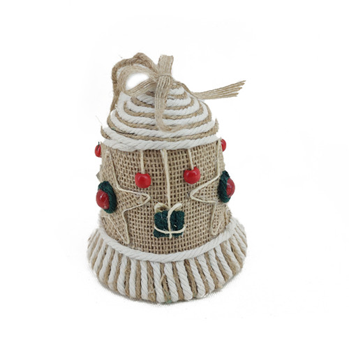 Christmas Embroidered Heshan Bell - Stars - 26cm Christmas Embroidered Heshan Bell - Stars - 26cm