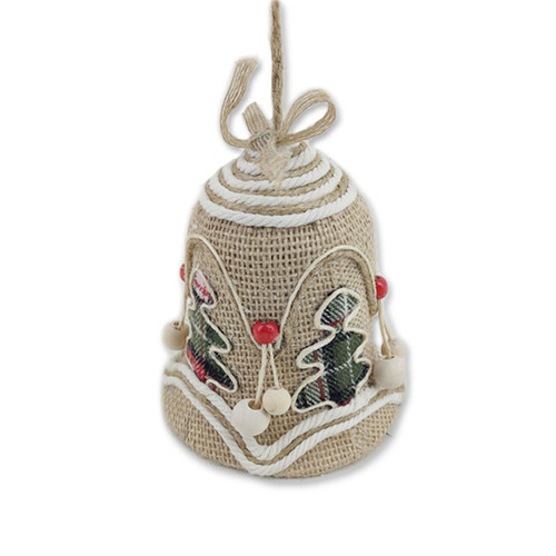 Christmas Embroidered Heshan Bell - Tree - 26cm Christmas Embroidered Heshan Bell - Tree - 26cm