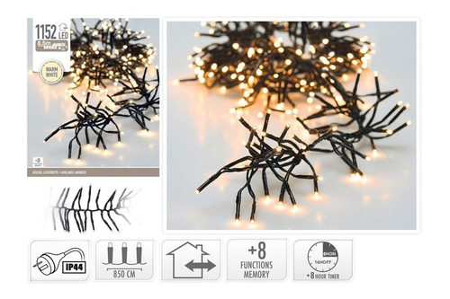 Cluster Lights - Christmas 1152 LED Warm White - 8.4m Cluster Lights - Christmas 1152 LED Warm White - 8.4m
