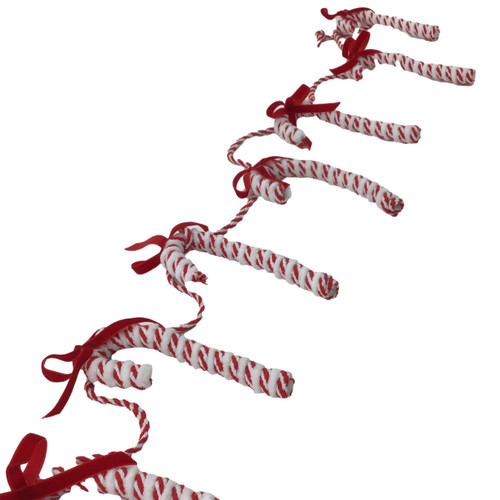 RED CANDY CANE GARLAND