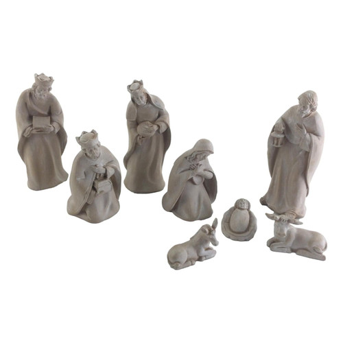 NATIVITY - 8 Piece Natural Set - 13cm