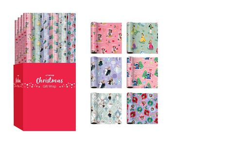 Christmas Roll Wrap 3mx700mm - Disney Girl